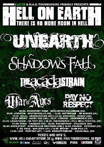 Hell On Earth Tour, Unearth 2014