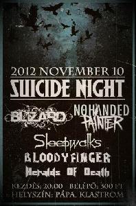 Blizard, Nohanded Painter, Sleepwalks, Heralds Of Death, Bloody Finger Klastrom Söröző