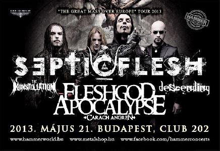 Septicflesh, Fleshgod Apocalypse, Carach Angren, Descending, The Konstellation