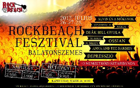 Rock Beach Fesztivál 2013