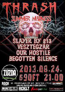 213 (Slayer Tribute) Begotten Silence, Our Hostile, Vesztegzár Zúzda Rock Kert