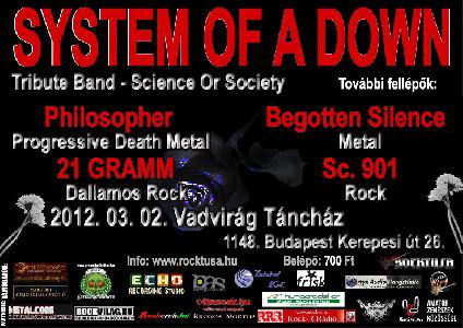 SYSTEM OF A DOWN tribute koncert Vadvirág Táncház