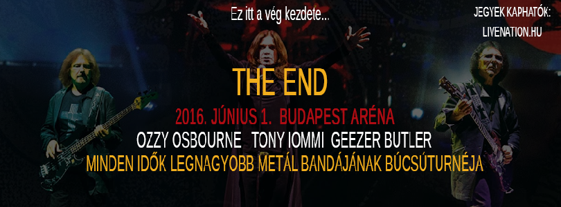 Black Sabbath Búcsúkoncert Papp László Budapest Sportaréna