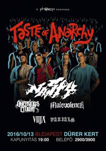 Nasty, Aversions Crown, Malevolence, Vitja, Varials Dürer Kert (régi)