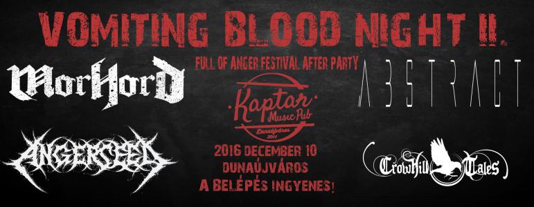Vomiting Blood Night 2 Kaptár Music Pub