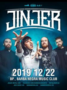 JINJER: önálló koncerttel térnek vissza decemberben Budapestre Barba Negra Music Club