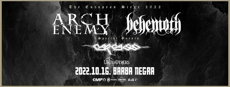 Arch Enemy, Behemoth, Carcass - The European Siege 2022 Barba Negra Track
