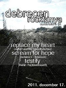 Replace My Heart, Scream For Hope, Testify