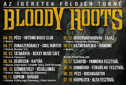 Bloody Roots, Scerra - közös turné az ígéretek földjén!