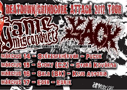 Beatdown/Grindcore attack 2012 tour