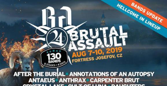 Brutal Assault 2019 - Friss fellépők: Dimmu Borgir, Anthrax, Carpenter Brut, The Obsessed